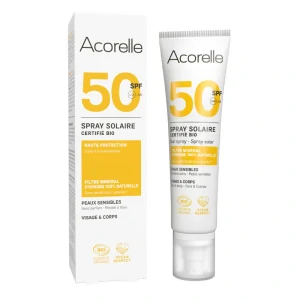ACORELLE Opalovací sprej na obličej a tělo SPF 50 100ml
